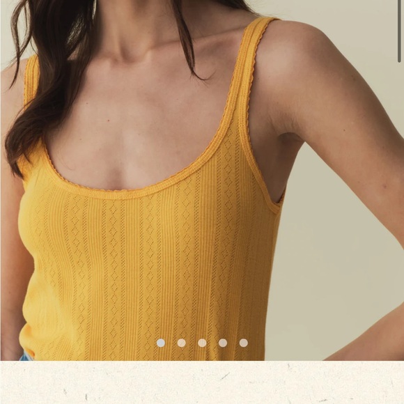 DOEN Shae Tank yellow S new w tags - Picture 2 of 5